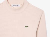 Лонгслив женский Lacoste хлопковый в рубчик