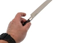 Нож цельнометаллический Узбек, сталь D2, рукоять граб