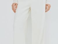 Широкие брюки с лампасами, Бежевый