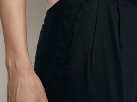 Шорты-бермуды с добавлением льна