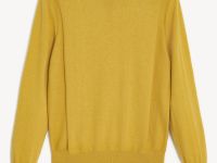 Джемпер из шерсти и хлопка с округлой горловиной