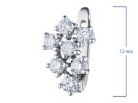 Серьги из белого золота с бриллиантами э0901сг09180900