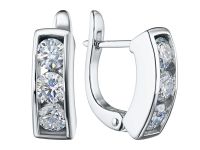 Серьги из белого золота э4712сг02135400