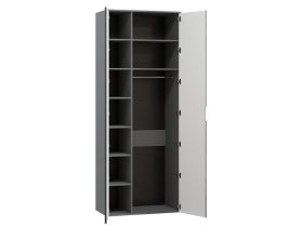 Распашной шкаф Шелтон 2-91x240 Графитовый