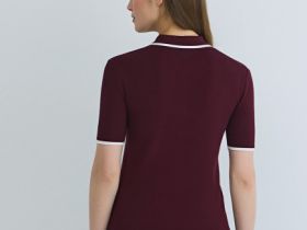 Джемпер с воротником поло на молнии, Фиолетовый