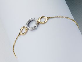 Браслет из комбинированного золота э4812бр08165100