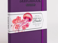 Скетчбук для графики и маркеров Малевичъ "White Swan Bristol" фиолетовый А5 50 л 180 г