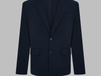 Однобортный пиджак с хлопком