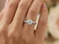 Кольцо из белого золота э4712кц08210006