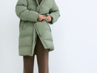 Пуховик для девочек, Зеленый