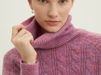 Свитер с косами с добавлением шерсти