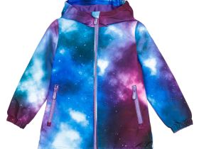 Куртка текстильная с полиуретановым покрытием для девочек (ветровка)