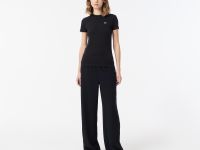 Женская хлопковая футболка Lacoste Relaxed Fit