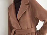 Пальто oversize силуэта с шерстью