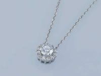 Подвеска из белого золота э4712пд10220105