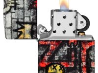 Зажигалка ZIPPO Graffiti King с покрытием 540 Matte, латунь/сталь, разноцветная, матовая, 38x13x57 мм