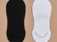 Следки Socks, белые/черные