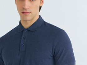 Базовая футболка-поло, Синий