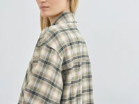 Рубашка в клетку, Бежевый