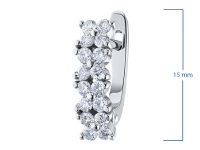 Серьги из белого золота с бриллиантами э4701сг07173700