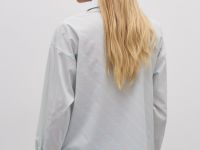 Рубашка из хлопка с отложным воротником