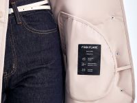 Пуховик с воротником-стойкой