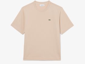 Женская футболка Lacoste свободного кроя из мягкого хлопка