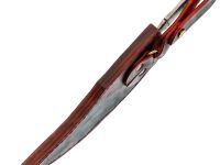 Нож Barmaley Knives Баньши L, сталь AUS-10Co, красный