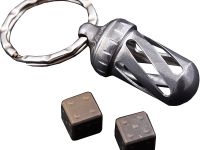 Брелок-капсула с игральными кубиками Acorn Dice Bronze Titanium, Lion Steel, Нержавеющая сталь AISI 440, бронза, L/DD TiBr