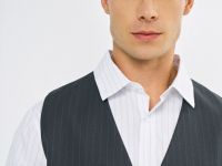 Жилет в полоску O'STIN x Яндекс Книги, Серый