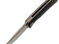 Складной нож Petrified BELUGA, сталь 14C28N, рукоять Carbon Fiber