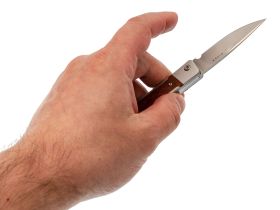 Нож Kizer Little Grand, сталь Nitro-V, рукоять алюминий/дерево