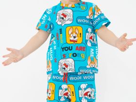 Комплект детский трикотажный для мальчиков: фуфайка (футболка), шорты