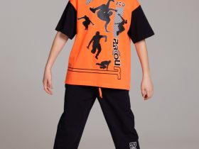 Комплект трикотажный для мальчиков: фуфайка (футболка), брюки