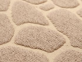 Коврик махровый Acate, коричневый