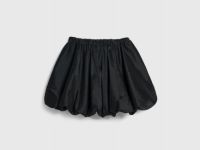 Юбка-баллон мини для девочек, Черный