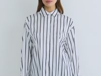 Блузка из сатина, Синий