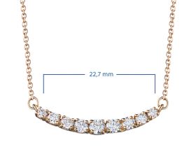 Колье из желтого золота с бриллиантами э0301кл09168700