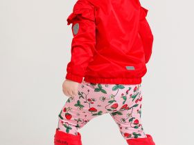 Куртка детская текстильная с полиуретановым покрытием для девочек (ветровка)