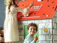 Картонный домик BIBALINA с английским алфавитом