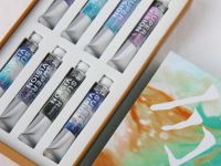 Набор акрила Super Vision с грануляцией "Acrylic layered" №1 8 цв*8 мл туба в картонной коробке