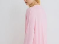 Удлинённый кардиган с кашемиром, Розовый