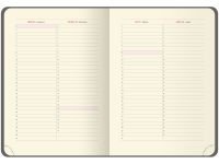 Ежедневник недатированный, кожзам OfficeSpace "Duo" A5 136 л, , сине-серый