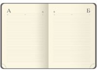 Ежедневник недатированный, кожзам OfficeSpace "Duo" A5 136 л, , серо-бежевый