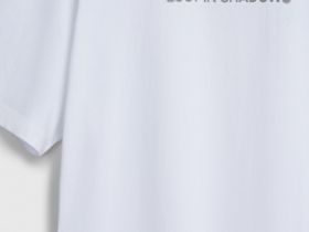 Футболка с текстовым принтом, Белый