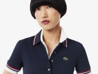 Эластичное платье-поло Lacoste с коротким рукавом