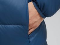 Стеганый пуховик с натуральным пухом