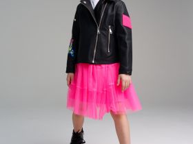 Куртка кожаная для девочек