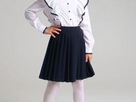 Блузка текстильная с рюшами для девочки