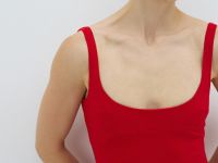 Платье миди, Красный